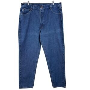 Carhartt B17 Men's 42x34 Relaxed Fit Tapered Leg Work Carpenter Denim Jeans*READ